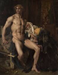 Priam aux pieds d'Achille (Jules Bastien-Lepage) - Muzeo.com