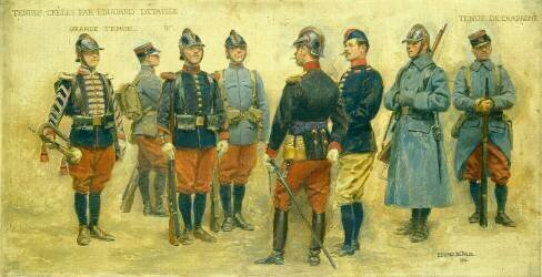 Projets pour les nouveaux uniformes de l'armée française, 1912 (Edouard Detaille) - Muzeo.com
