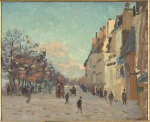 Quai de la gare, effet de neige, dit à tort Quai de Bercy, Paris (Armand Guillaumin) - Muzeo.com