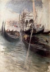 Quai et Saint-Marc à Venise (Giovanni Boldini) - Muzeo.com