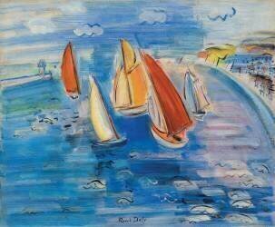 Régates à la sainte adresse (Raoul Dufy) - Muzeo.com