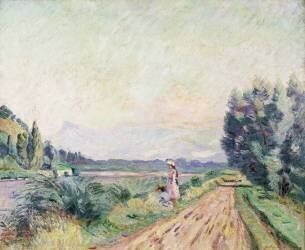 Rives de l'Isère à Pontcharra (Armand Guillaumin) - Muzeo.com