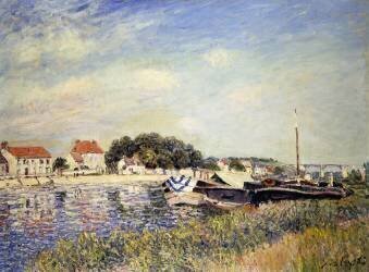 Rives du Loing à Saint-Mammes (Alfred Sisley) - Muzeo.com