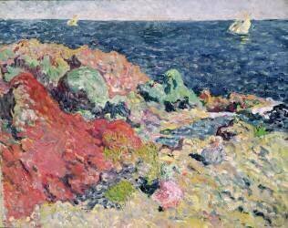 Rochers rouges à Antheor (Louis Valtat) - Muzeo.com