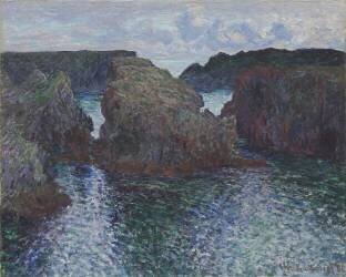 Roches à Port-Goulphar (Claude Monet) - Muzeo.com