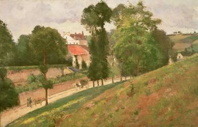 Route de Saint-Antoine à l'Hermitage (Camille Pissarro) - Muzeo.com