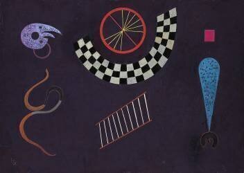Ruban avec des carrés (Wassily Kandinsky) - Muzeo.com