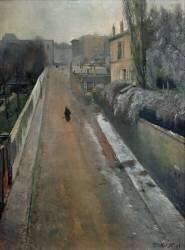 Rue Norvins, Montmartre (Santiago Rusiñol) - Muzeo.com