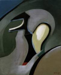 Sans titre (avec forme de casque) (Kurt Schwitters) - Muzeo.com
