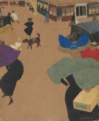 Scène de rue à Paris (Félix Vallotton) - Muzeo.com