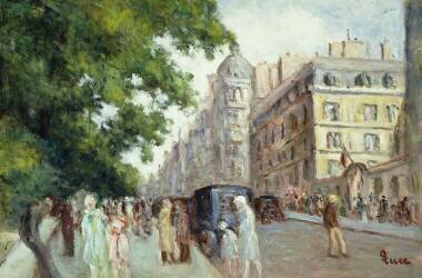 Scène de rue à Paris (Maximilien Luce) - Muzeo.com