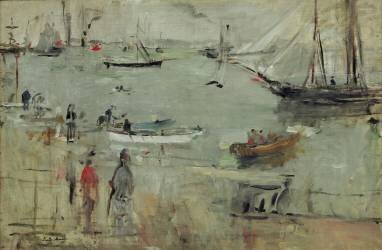 Scène sur le port, île de Wight (Berthe Morisot) - Muzeo.com