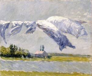 Séchage du linge (Gustave Caillebotte) - Muzeo.com