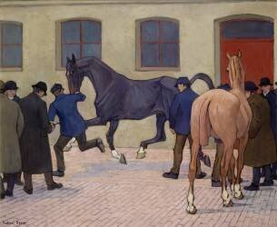 Concours à Tattersalls (Robert Polhill Bevan) - Muzeo.com