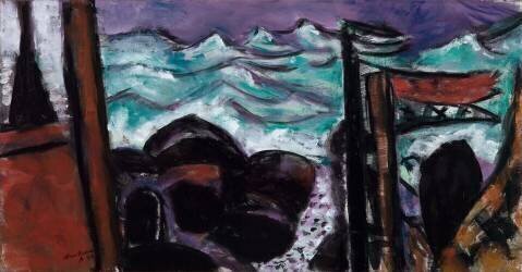 Petite mer orageuse (Max Beckmann) - Muzeo.com