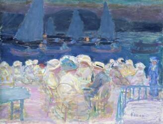 Soirée à l'extérieur (Pierre Bonnard) - Muzeo.com