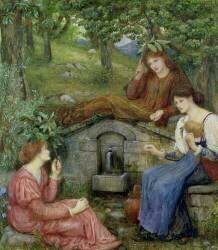 Source dans un petit champ (Dante Gabriel Rossetti) - Muzeo.com