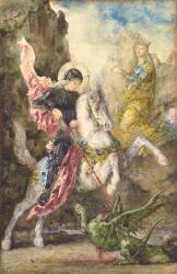 St. George and the Dragon (Gustave Moreau) - Muzeo.com