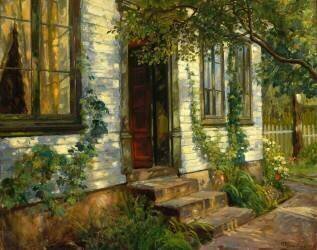 Sun on Old House Wall (Wall Fredriksvern) - Muzeo.com