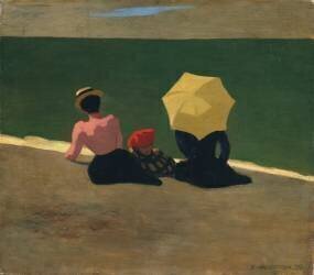 Sur la Plage (Félix Vallotton) - Muzeo.com