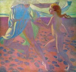 Sur la plage (Maurice Denis) - Muzeo.com