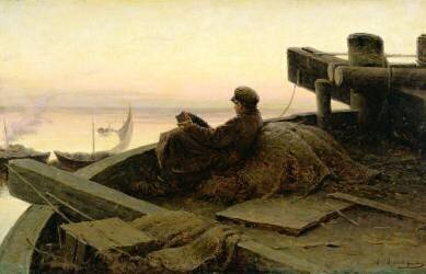 Sur la Volga (Abram Efimovich Arkhipov) - Muzeo.com