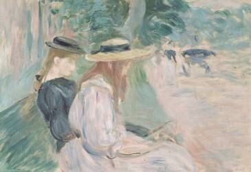 Sur un banc au bois de Boulogne (Berthe Morisot) - Muzeo.com