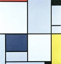 Tableau 1, rouge, noir, bleu et jaune (Piet Mondrian) - Muzeo.com