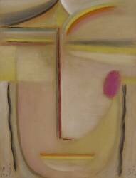 Tête abstraite : Or et rose (Alexej von Jawlensky) - Muzeo.com