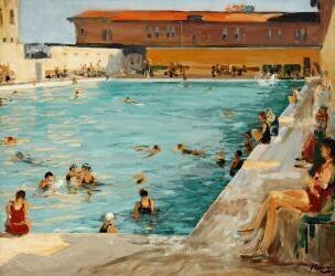 The Peoples' Pool (John Lavery) - Muzeo.com