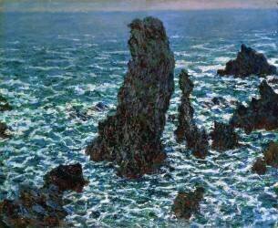 The Pyramids at Port-Cotton (Claude Monet) - Muzeo.com