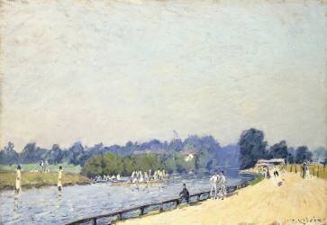 The Road to Hampton Court (Alfred Sisley) - Muzeo.com