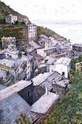 Toits à Riomaggiore (Telemaco Signorini) - Muzeo.com