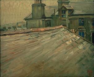 Toitures de maisons à Douglas (Kurt Schwitters) - Muzeo.com