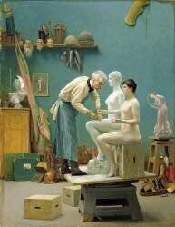 Travailler dans le marbre (Jean-Léon Gérôme) - Muzeo.com