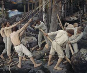 Travailleurs à Karelia (Pekka Halonen) - Muzeo.com