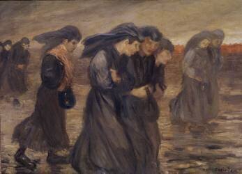 Trieuses de charbon de bois (Théophile Alexandre Steinlen) - Muzeo.com