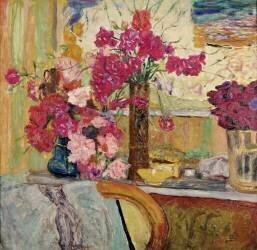 Trois bouquets (Pierre Bonnard) - Muzeo.com