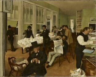 Un bureau de coton à la Nouvelle-Orléans (Edgar Degas) - Muzeo.com