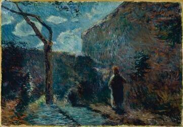 Un coin du mur (effet de nuit) (Paul Gauguin) - Muzeo.com