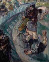 Un cycliste qui tombe (Max Beckmann) - Muzeo.com