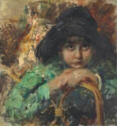 Un enfant pensif (Vicenzo Irolli) - Muzeo.com