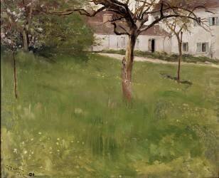 Un jardin à Grez (Georg Vilhelm Pauli) - Muzeo.com