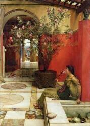 Un laurier rose (Lawrence Alma-Tadema) - Muzeo.com