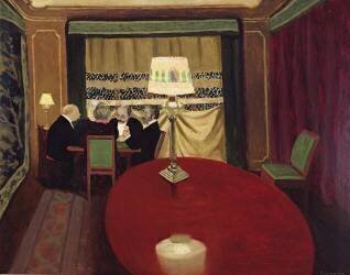 Un tour de poker (Félix Vallotton) - Muzeo.com