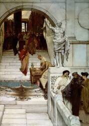 Une audience chez Agrippa (Lawrence Alma-Tadema) - Muzeo.com