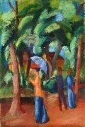 Une Balade dans le Parc (August Macke) - Muzeo.com