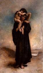 Une femme fellah et son enfant (Léon Bonnat) - Muzeo.com