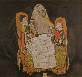 Une mère et ses deux enfants (Egon Schiele) - Muzeo.com