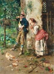Une pause à la campagne (Vicenzo Irolli) - Muzeo.com